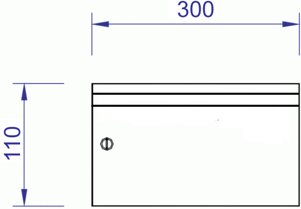 Entrée de courrier compacte