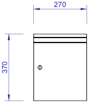 Boîte aux lettres verticale